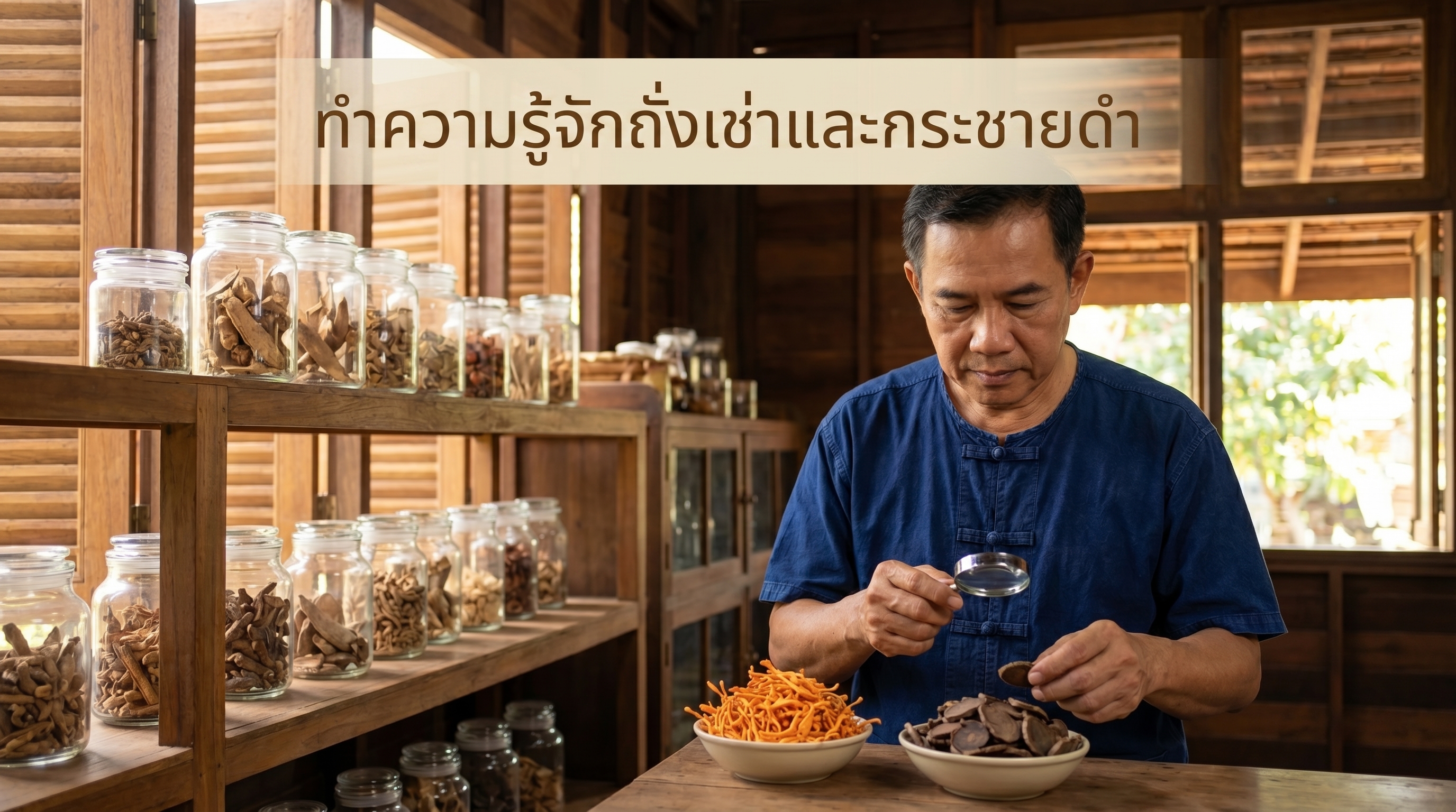 ถั่งเช่าและกระชายดำ